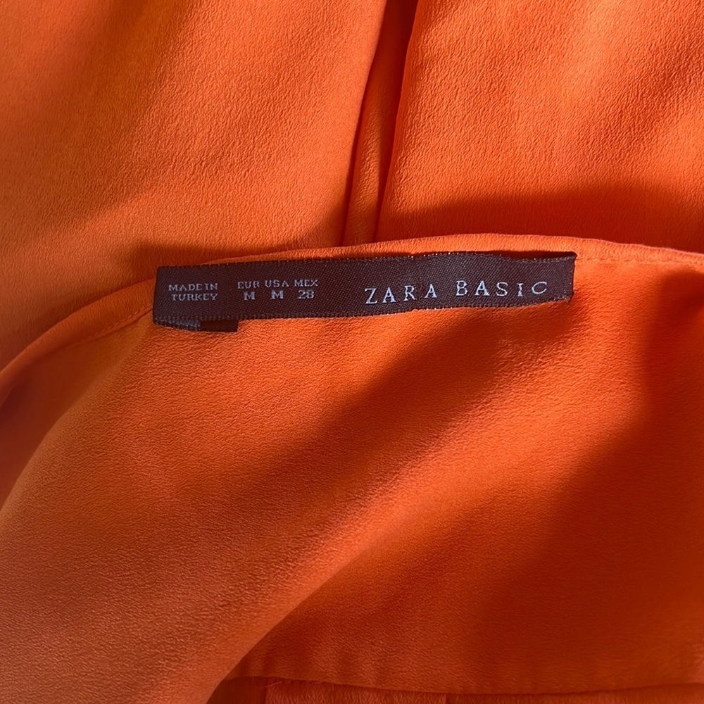 Zara Basic Roll Tab Sleeve Blouse - image 6